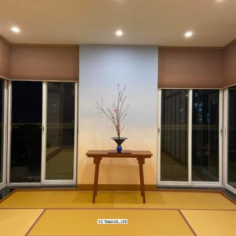 Sự kết hợp giữa Tatami và hệ thống chiếu sáng trong nhà