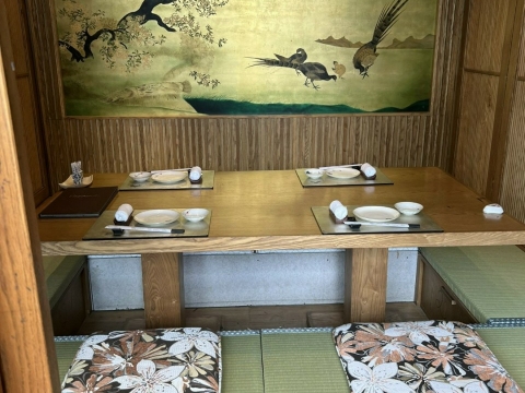 Thảm chiếu Tatami tại nhà hàng Hanayuki Hà Nội