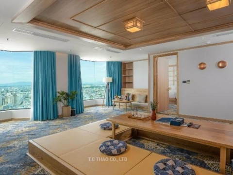 Ảnh phòng VIP theo phong cách Nhật tại Sala Beach Hotel Đà Nẵng