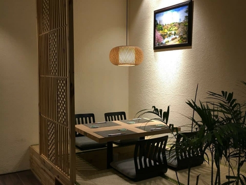 Nhà hàng nhật sử dụng chiếu tatami