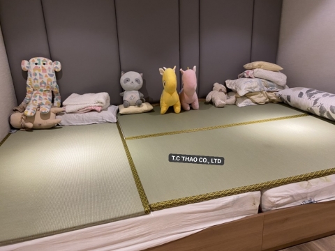 Thảm chiếu Tatami trong phòng ngủ cho trẻ em thay thế cho nệm thông thường !!!